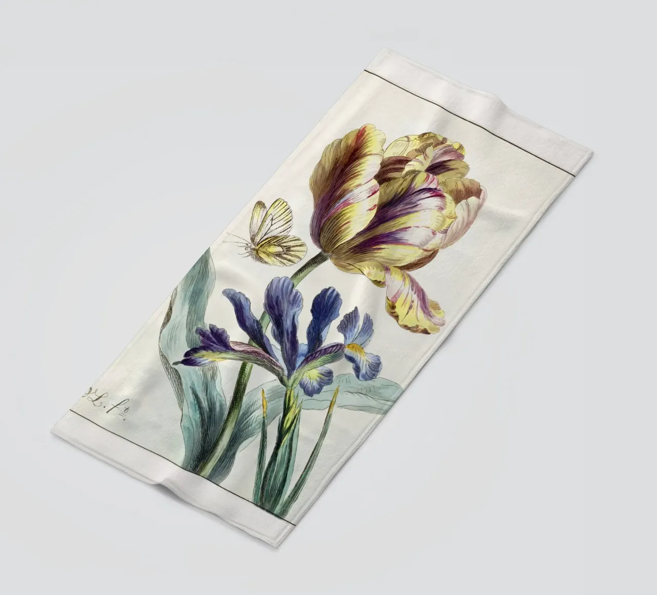 Tulip Spring Botanical Illustration telo mare da Venus Art