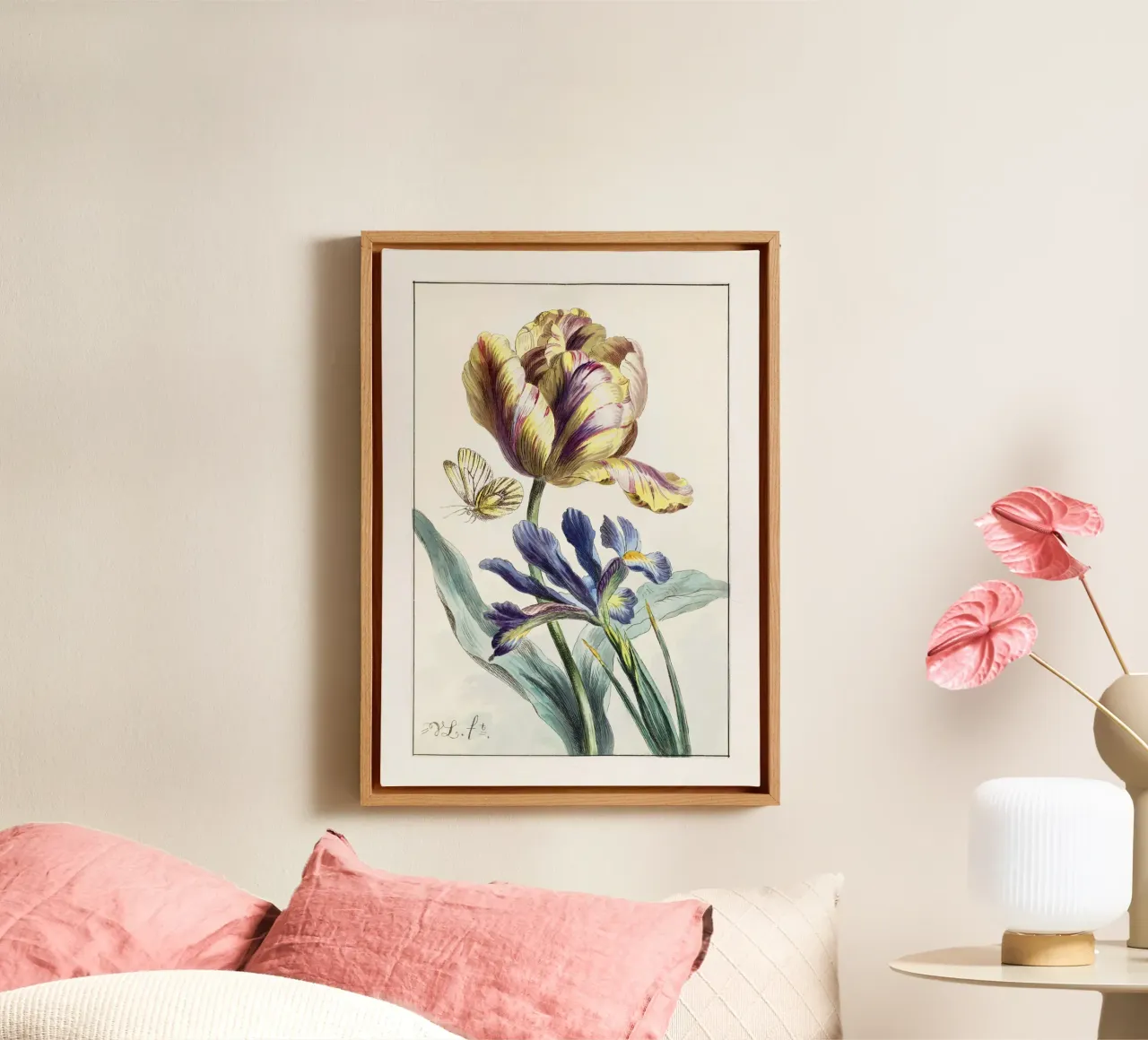 Tulip Spring Botanical Illustration tela da Venus Art