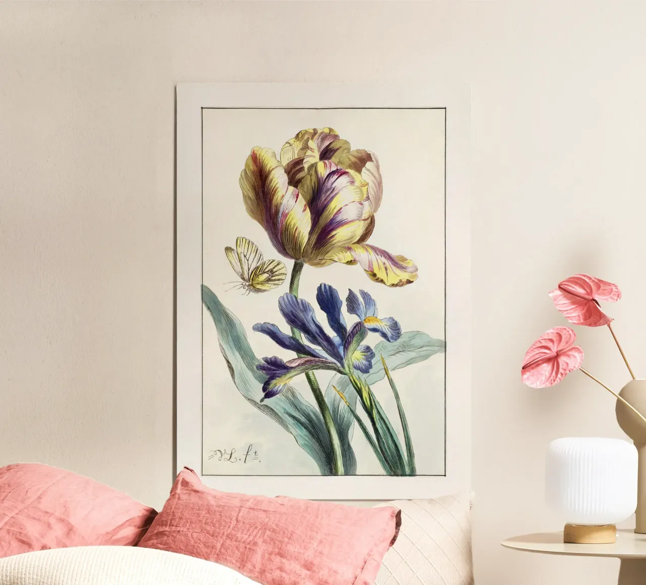 Tulip Spring Botanical Illustration Hahnemühle von Venus Art