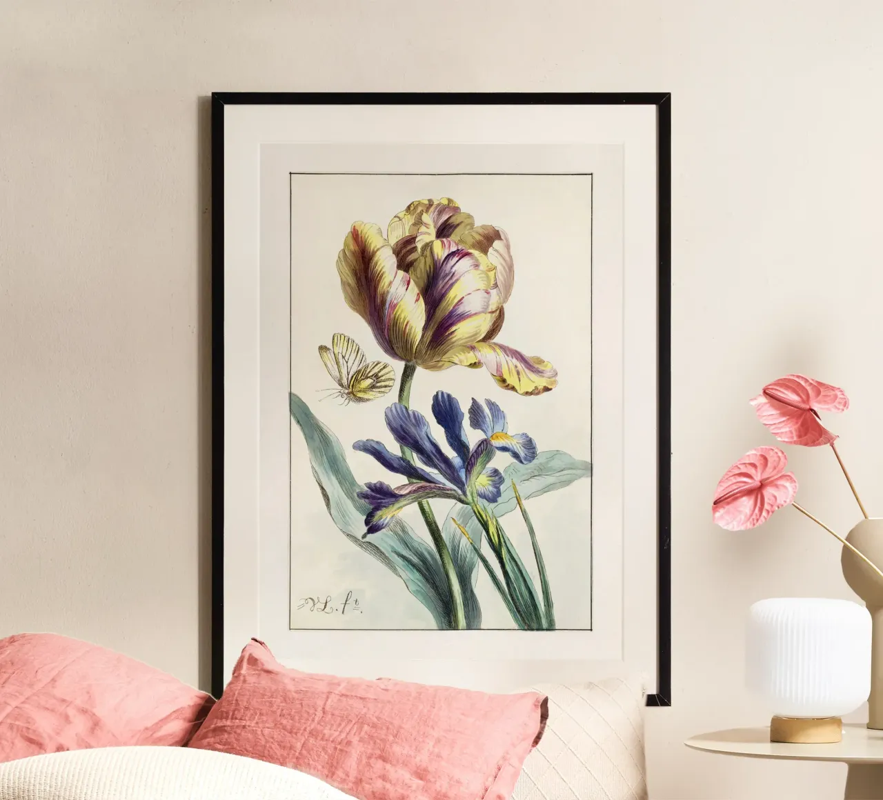 Tulip Spring Botanical Illustration Hahnemühle von Venus Art