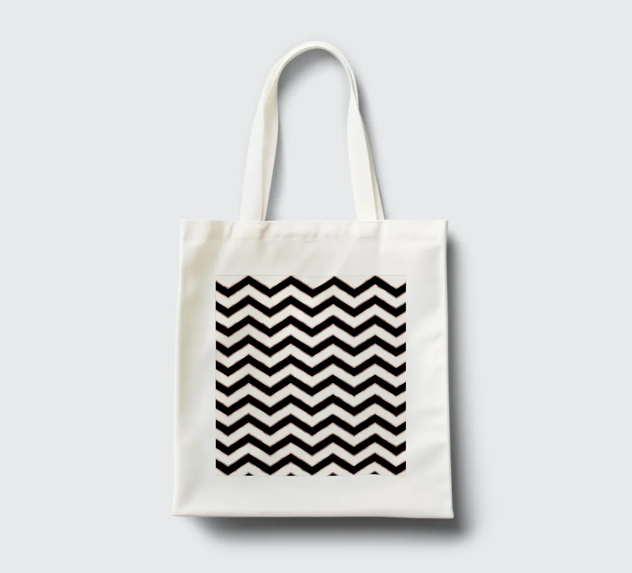 Motivo bianco e nero con riflessi rame borsa in juta da CalliLetters