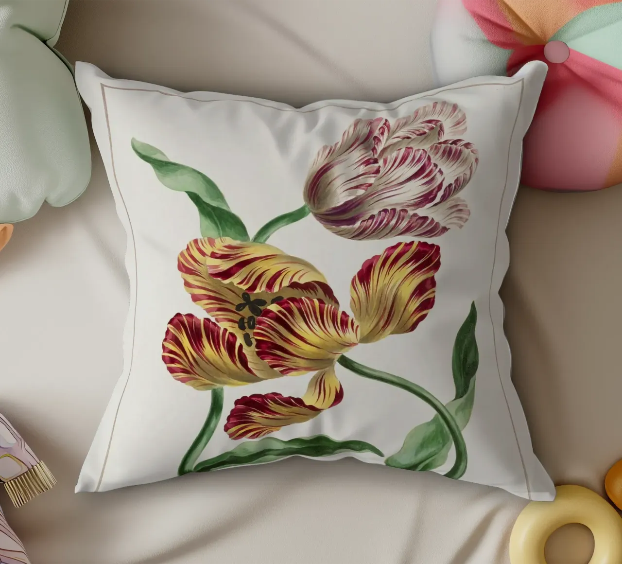 Tulips cuscino da Venus Art