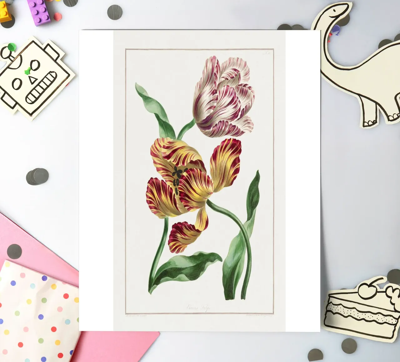 Tulips pack de pegatina de Venus Art