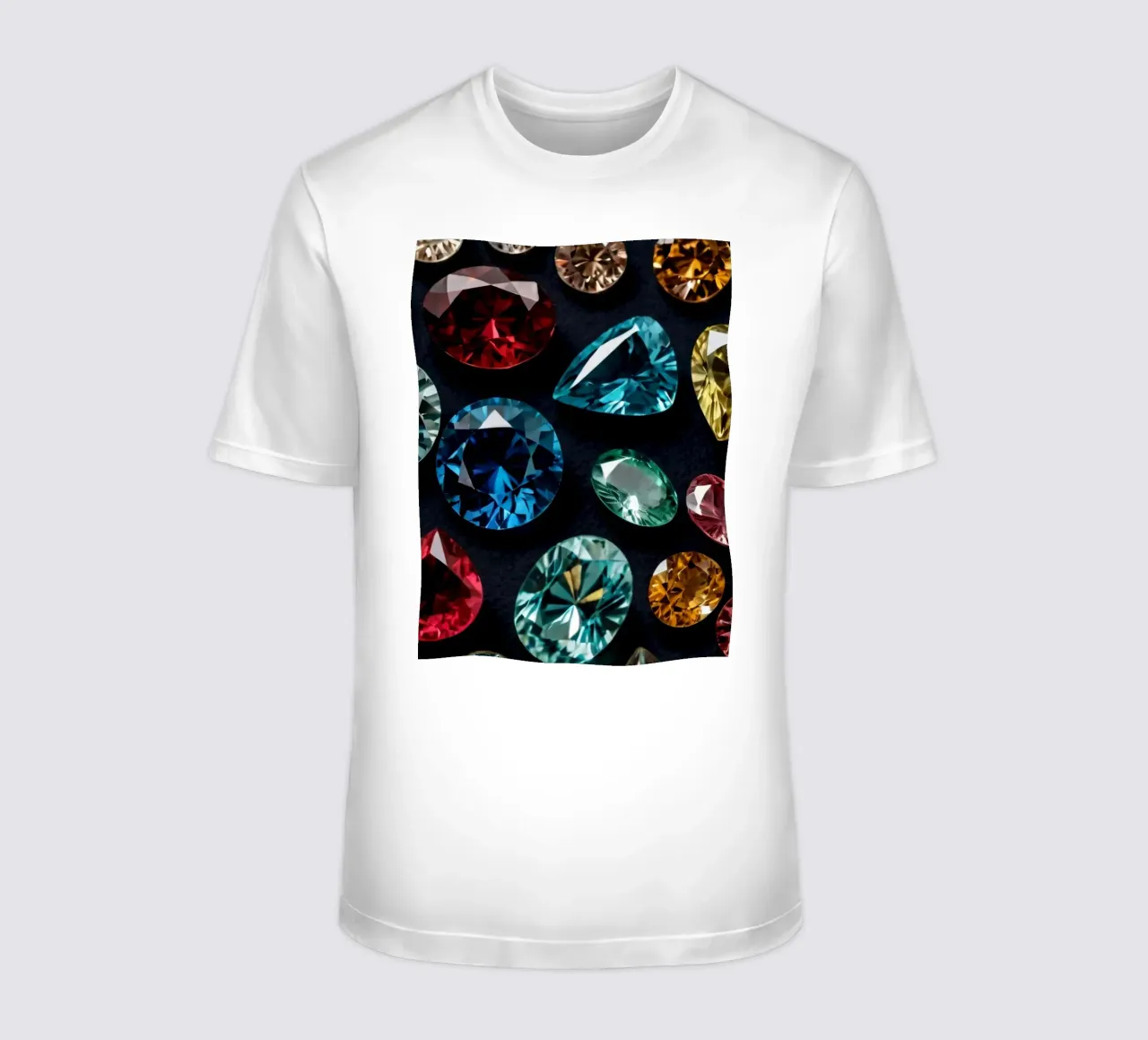 Una vivace collezione di diverse pietre preziose esposte t-shirt da DesignDoodle