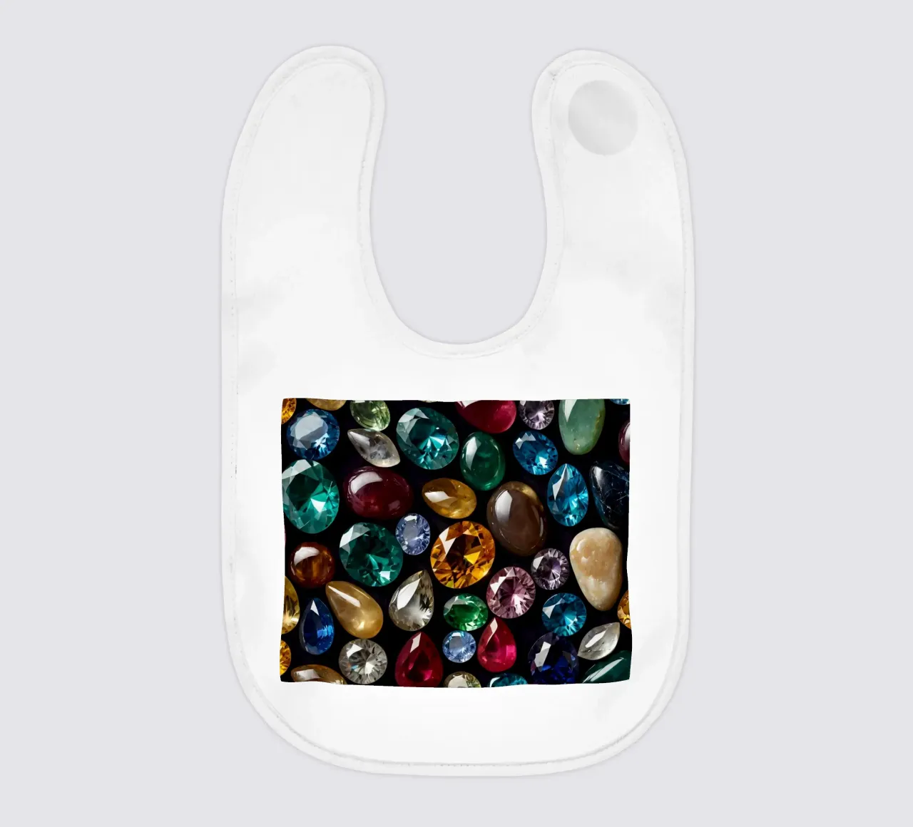 Una vivace collezione di diverse pietre preziose bavaglino da DesignDoodle
