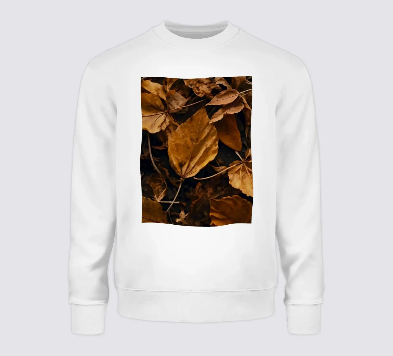 Colorful autumn leaves scattered on the ground sweatshirt by DesignDoodle