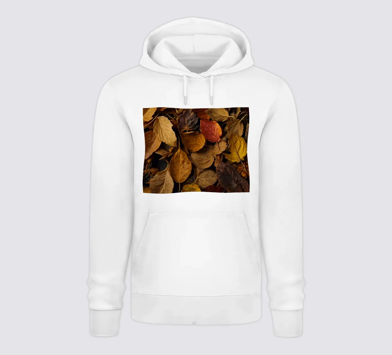 foglie d'autunno sparse a terra felpa con cappuccio da DesignDoodle