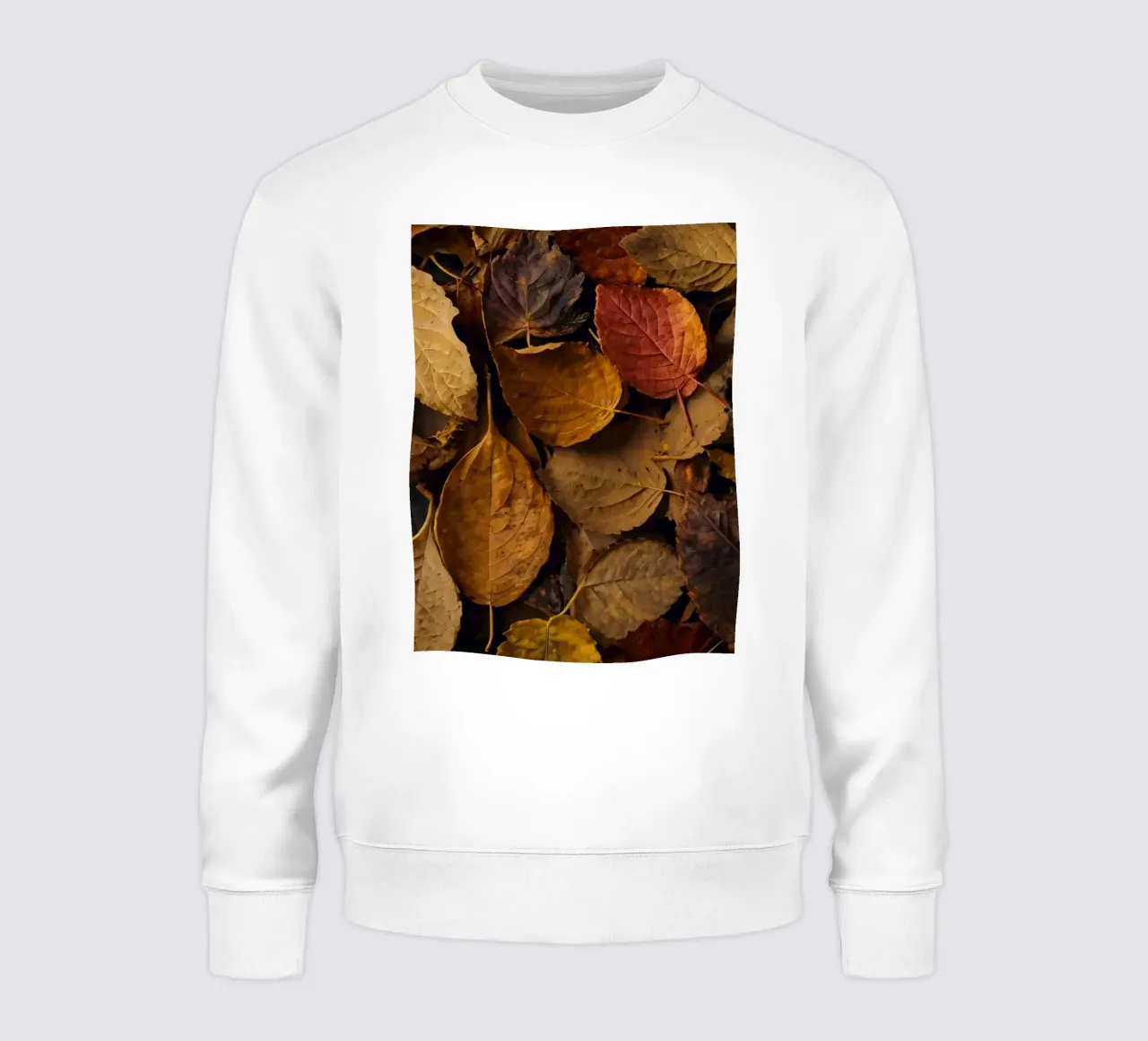 foglie d'autunno sparse a terra felpa da DesignDoodle