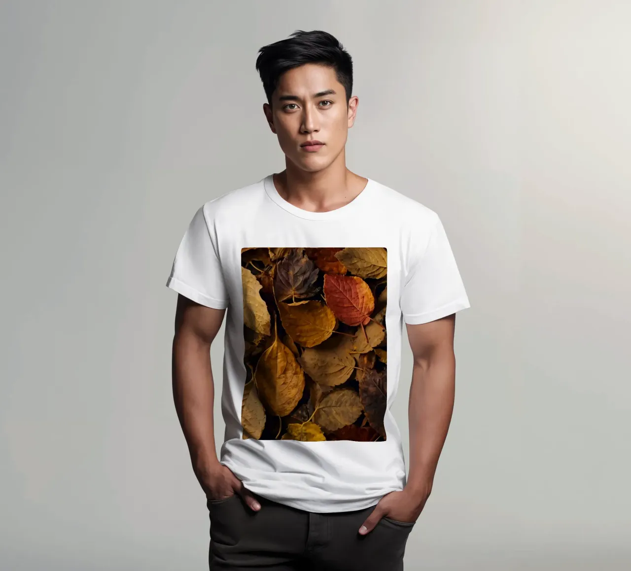 foglie d'autunno sparse a terra t-shirt da DesignDoodle