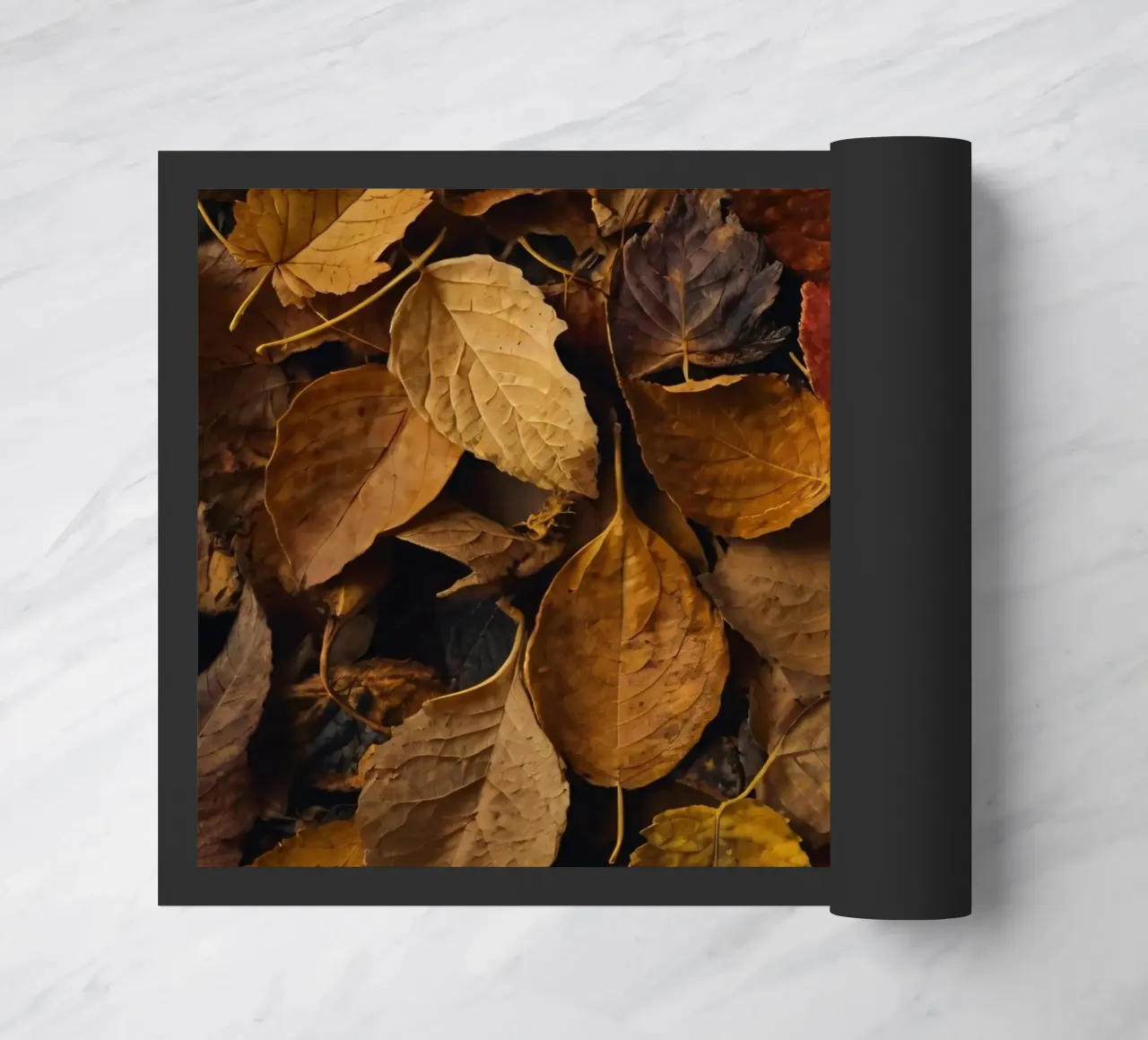 foglie d'autunno sparse a terra zerbino da DesignDoodle