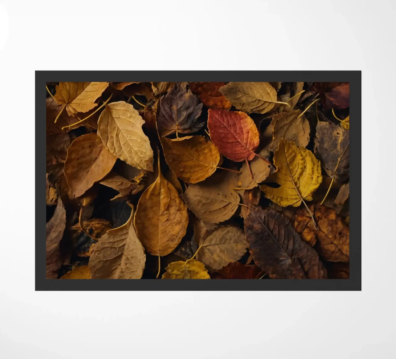 foglie d'autunno sparse a terra zerbino da DesignDoodle