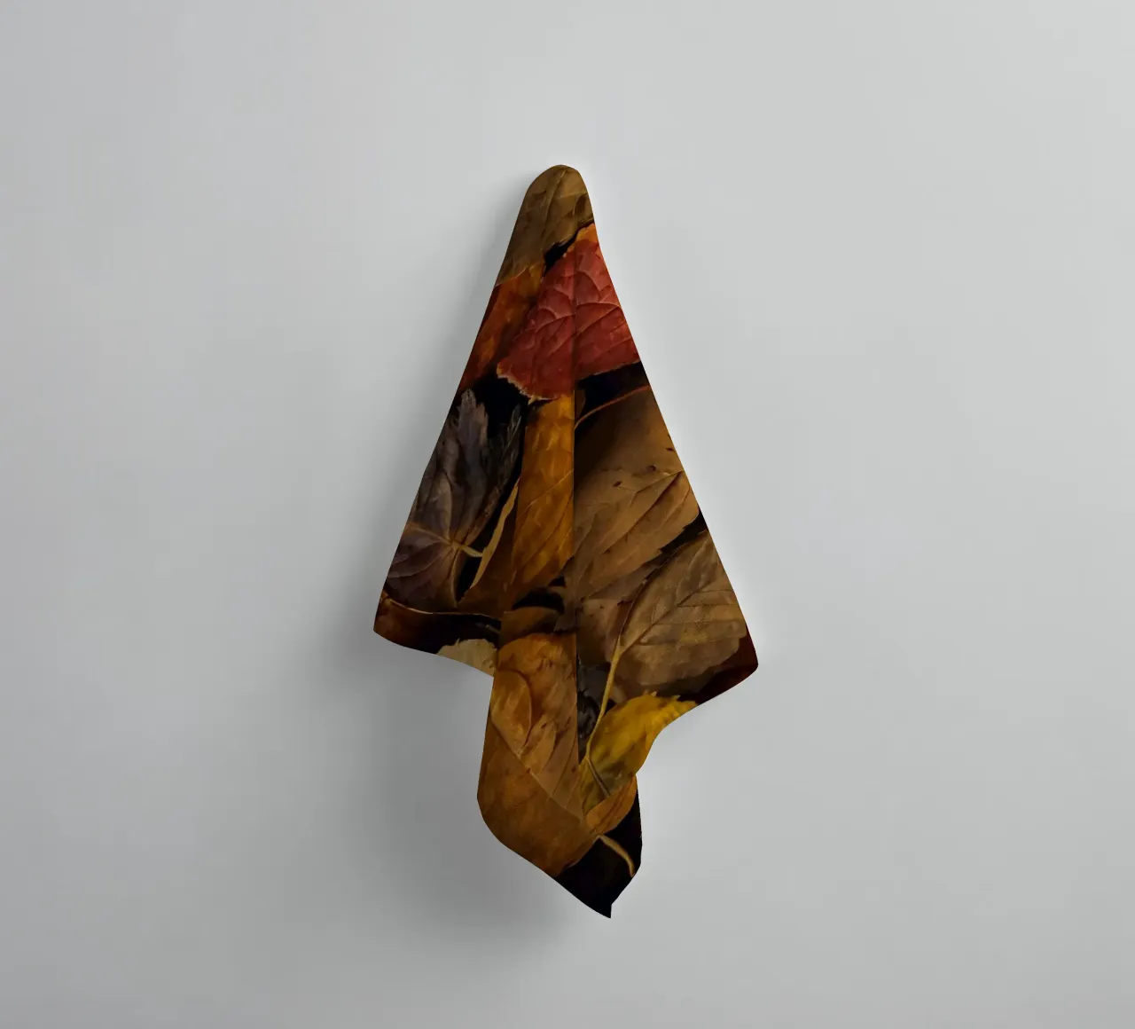 foglie d'autunno sparse a terra asciugamano da bagno da DesignDoodle