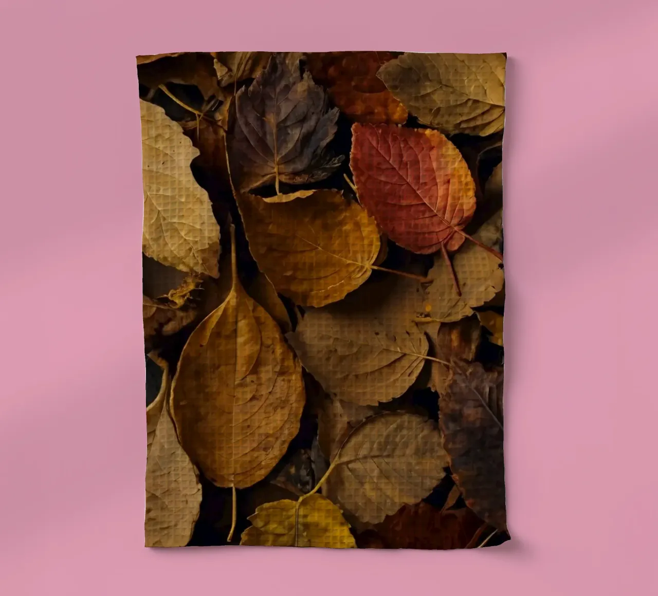 foglie d'autunno sparse a terra canovaccio da cucina da DesignDoodle