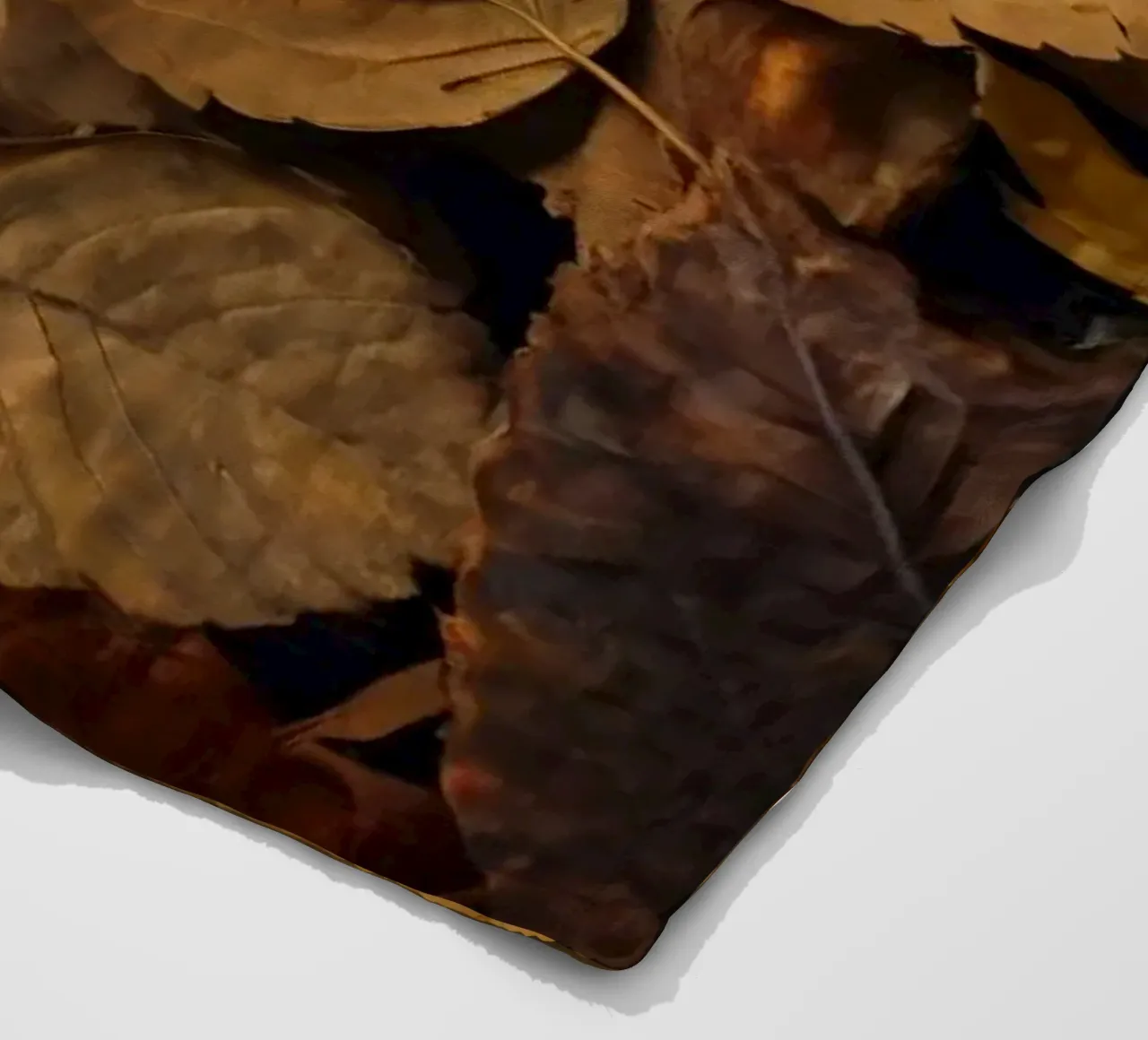 foglie d'autunno sparse a terra coperta in pile da DesignDoodle