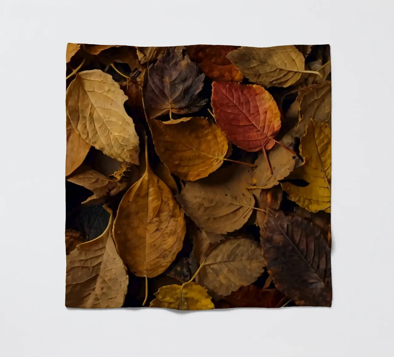 foglie d'autunno sparse a terra coperta in pile da DesignDoodle