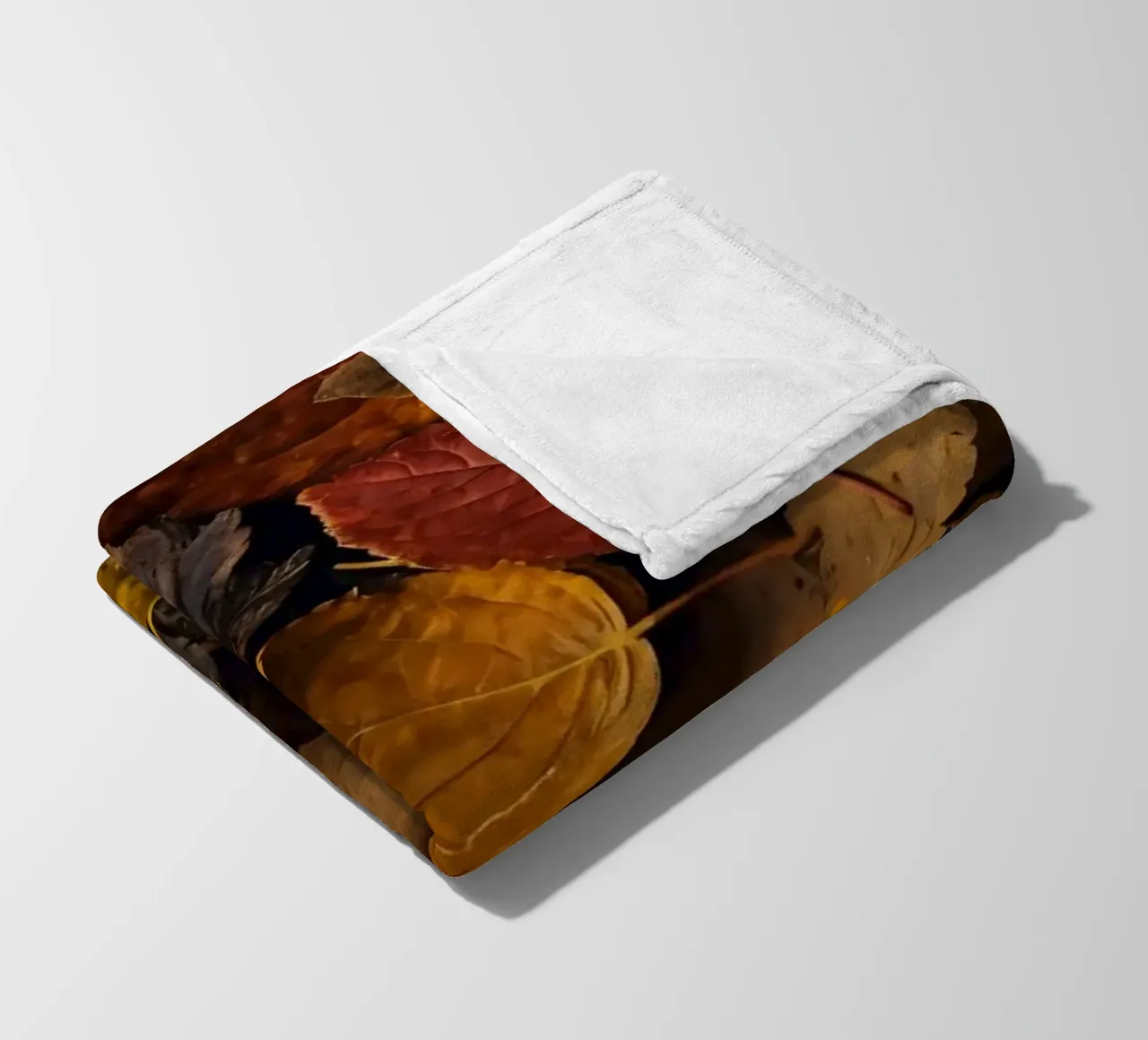 foglie d'autunno sparse a terra coperta in pile da DesignDoodle