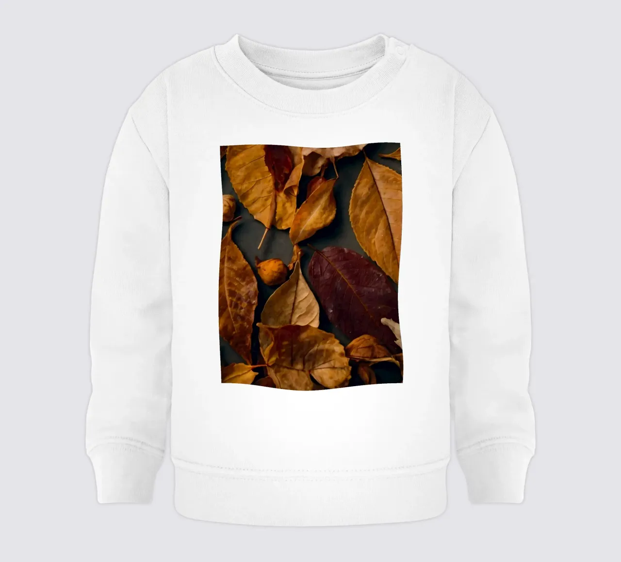 cozy autumn leaves spread create a vibrant seasonal display baby sweatshirt by DesignDoodle