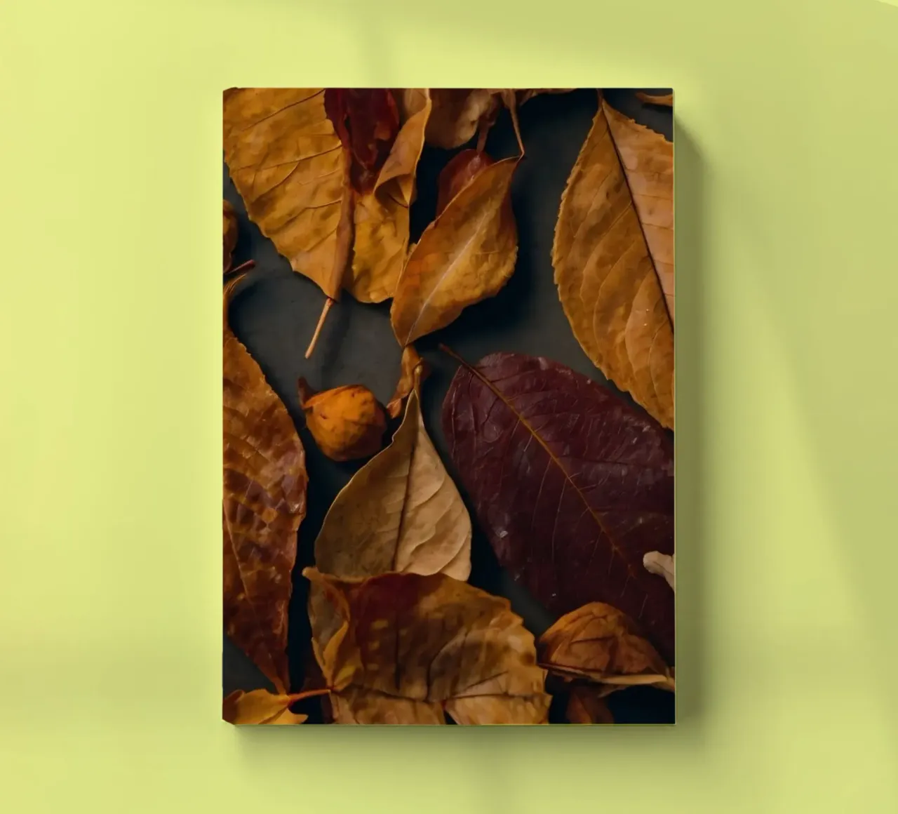 cozy autumn leaves spread create a vibrant seasonal display notebook by DesignDoodle