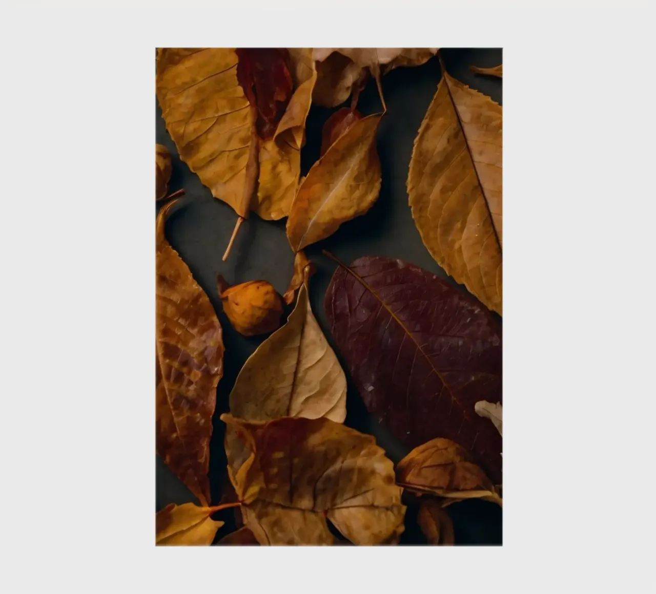 cozy autumn leaves spread create a vibrant seasonal display notebook by DesignDoodle