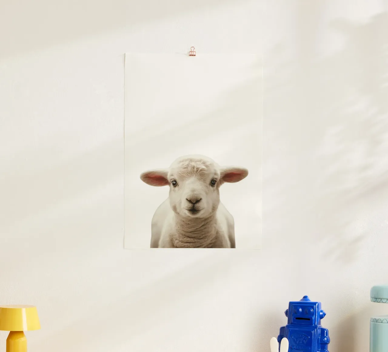 Agneau poster con telaio in alluminio da fltmfrance