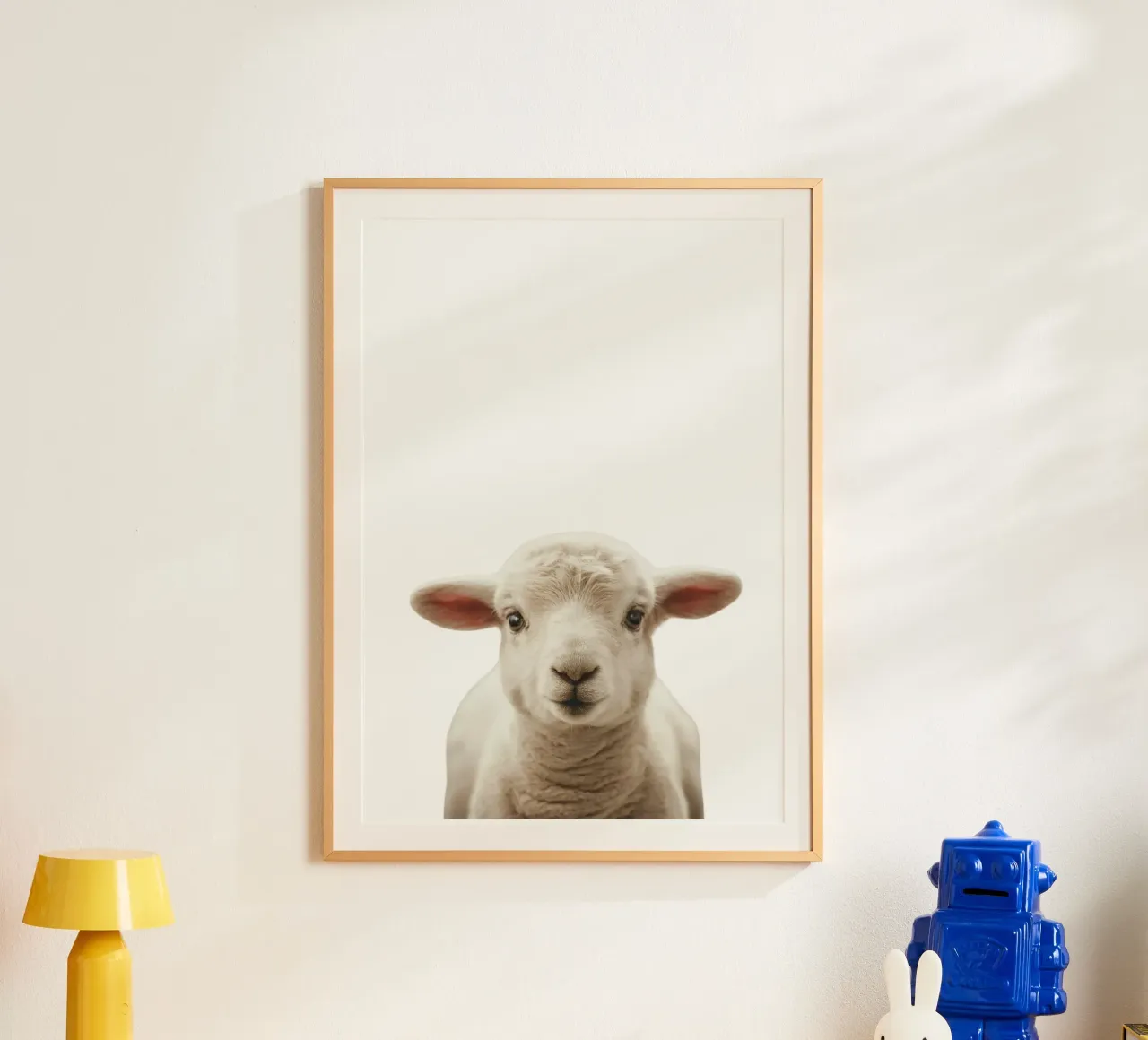 Agneau poster con telaio in alluminio da fltmfrance