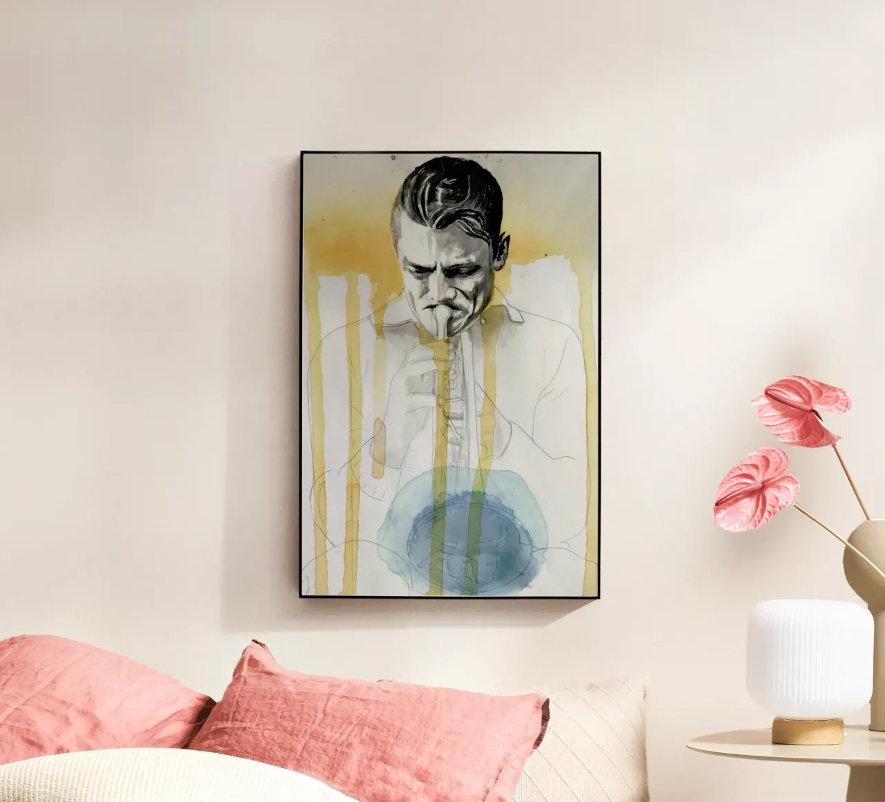 Chet Baker plexiglass da David Diehl