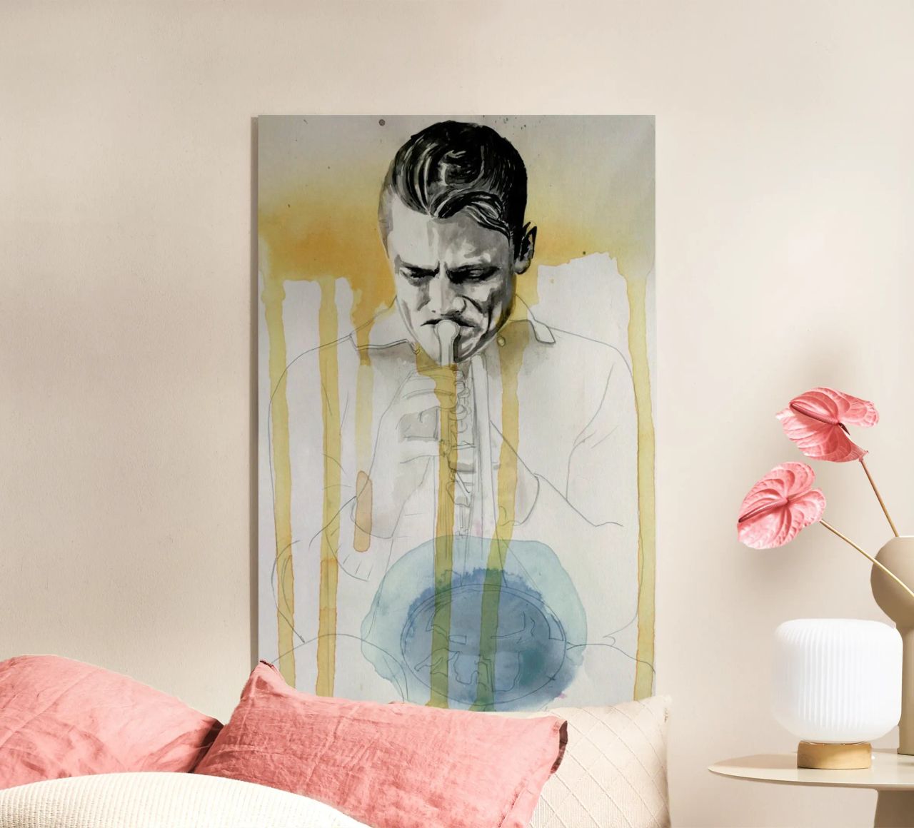Chet Baker Acryl-Glas von David Diehl