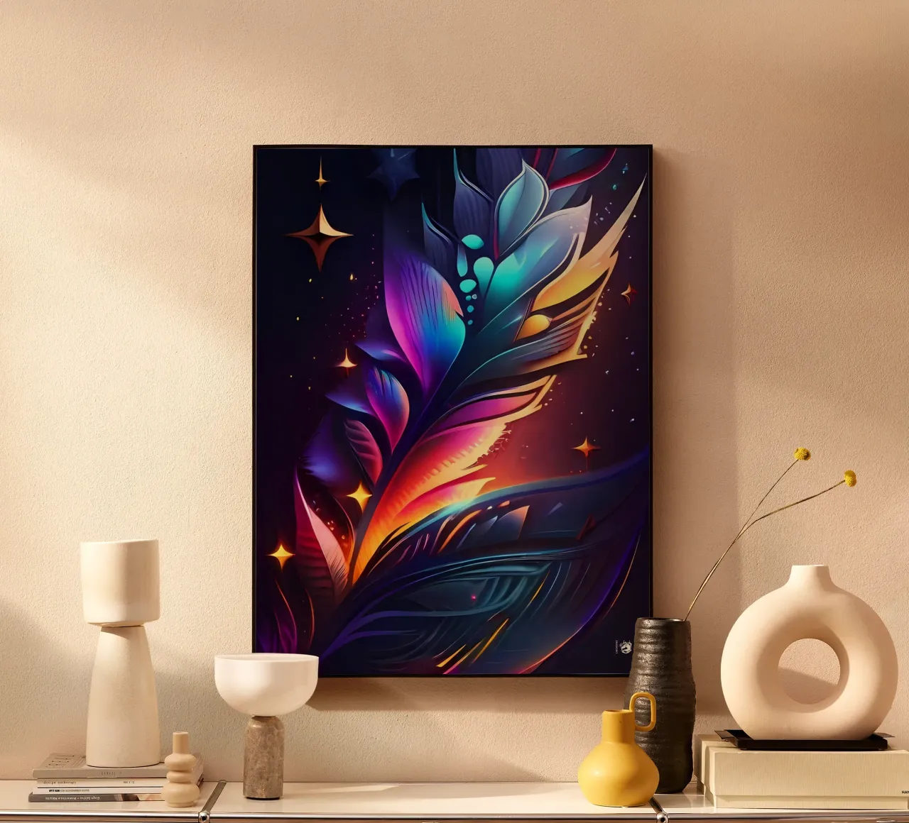 Nebulosa Pluma Espacio metacrilato de LM2KONE
