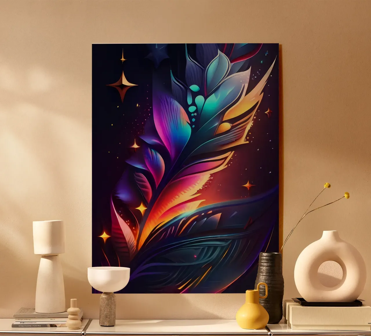 Nebulosa Pluma Espacio metacrilato de LM2KONE