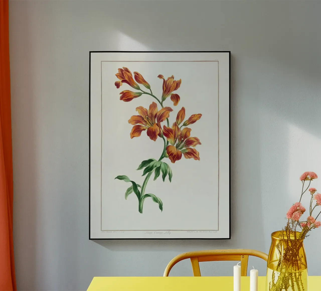 Orange Lilies plexiglass da Venus Art