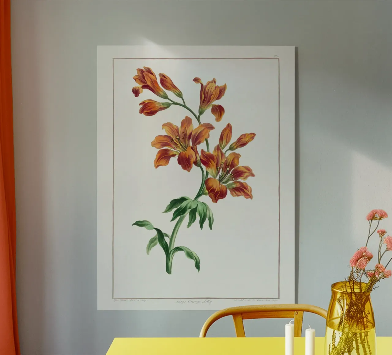 Orange Lilies plexiglass da Venus Art