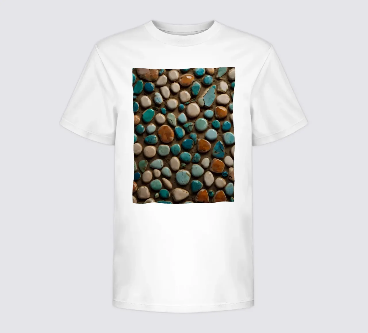 Mosaico colorato con varie pietre lisce t-shirt bambini da DesignDoodle