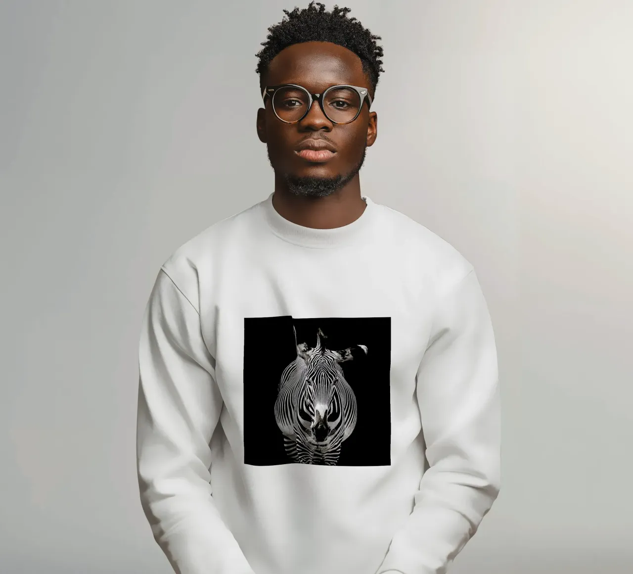 Hello Zebra by Lothare Dambreville felpa da EyeEm Mobile GmbH