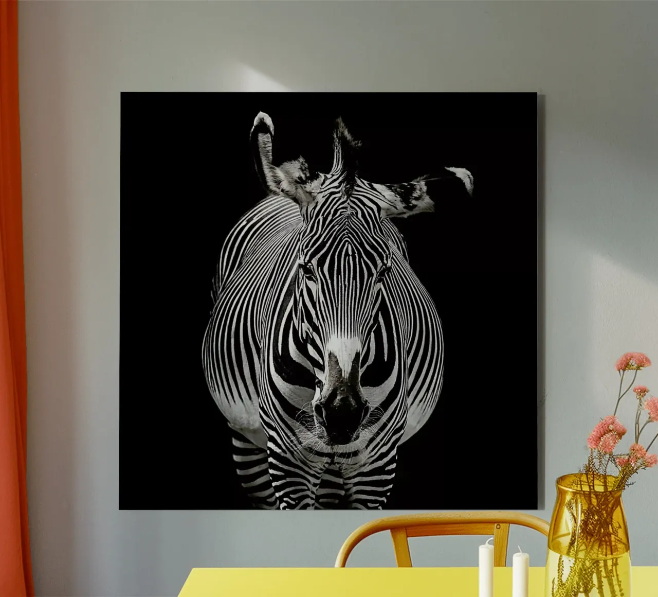 Hello Zebra by Lothare Dambreville alluminio dibond da EyeEm Mobile GmbH