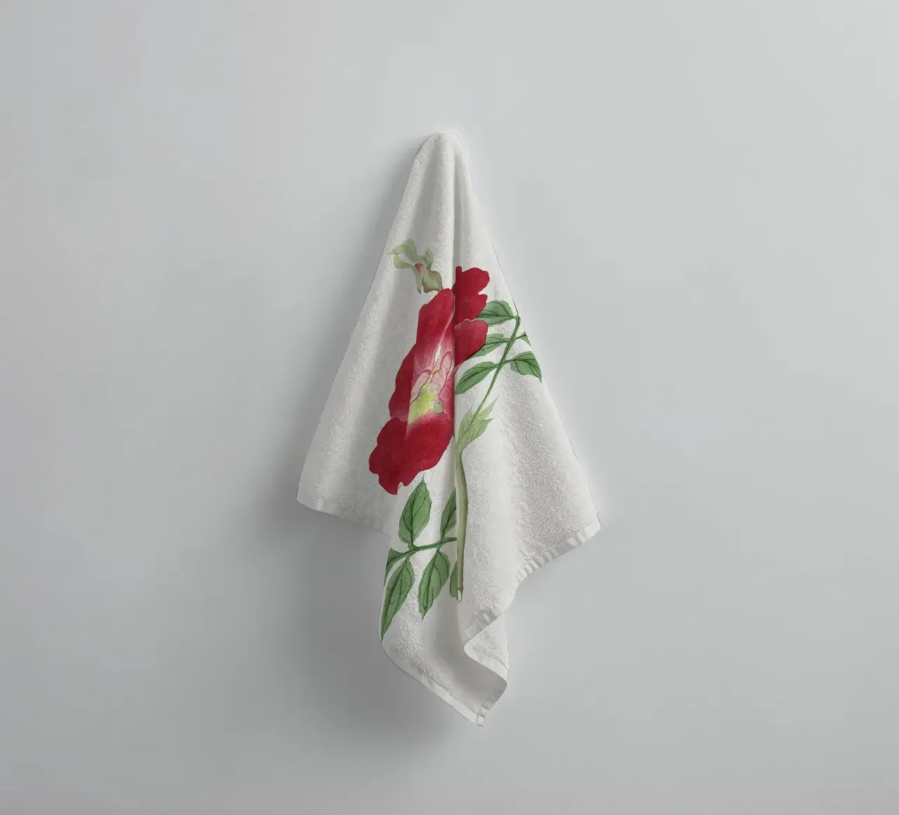 Ilustrazione di fiori giapponesi asciugamano da bagno da Venus Art