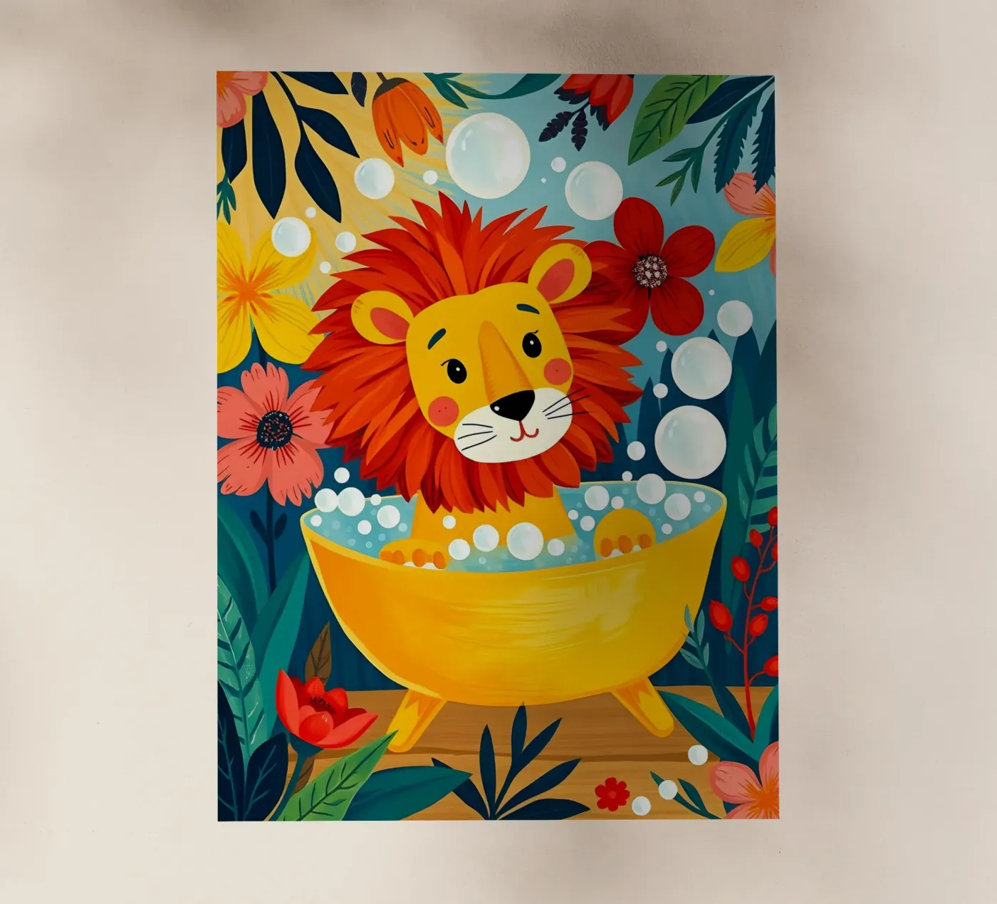 Leone a Bath pellicola backlit da ARTOMATIC