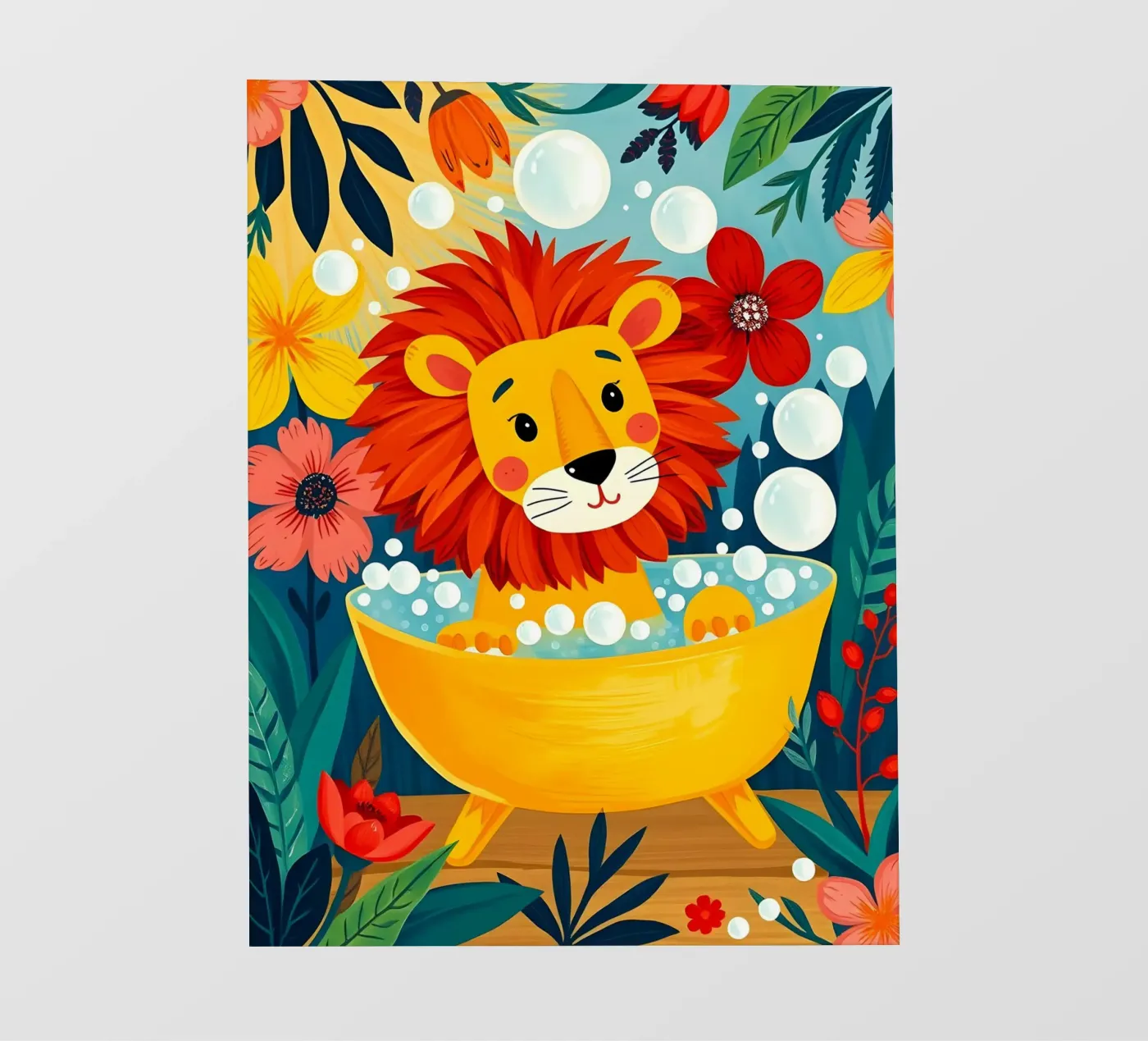 Leone a Bath pellicola backlit da ARTOMATIC