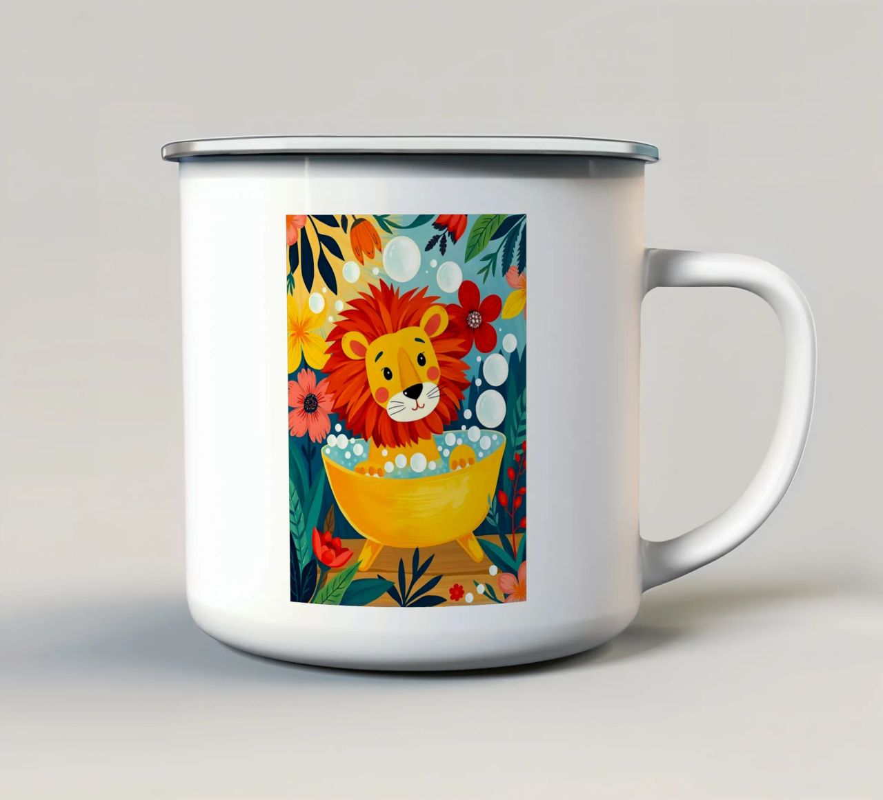 Leone a Bath tazza in smalto da ARTOMATIC