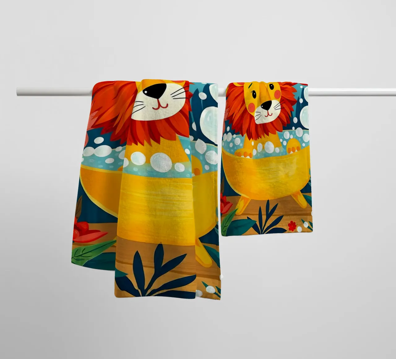 Leone a Bath asciugamano da bagno da ARTOMATIC