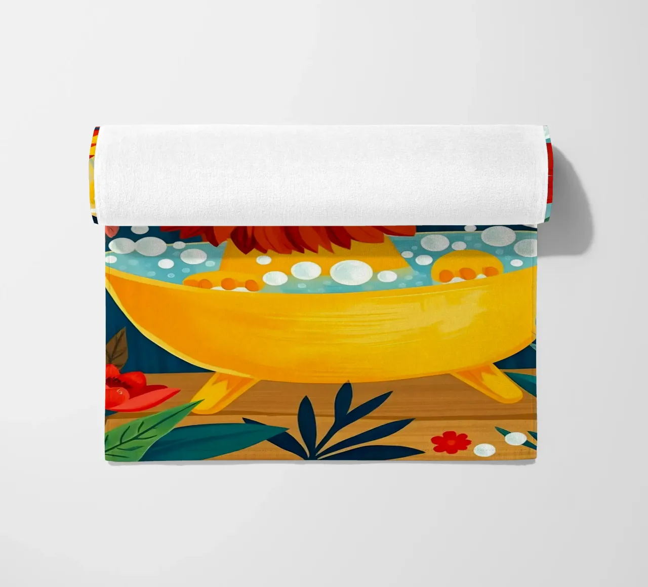 Leone a Bath telo mare da ARTOMATIC