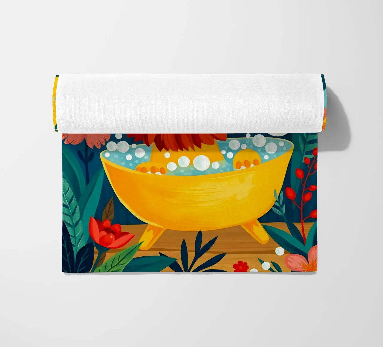 Leone a Bath telo mare da ARTOMATIC