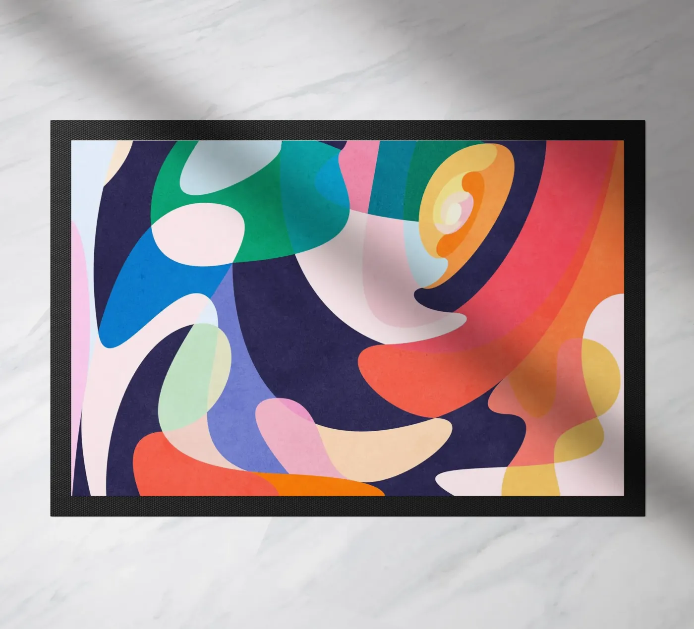 Slow dance doormat by Abstract Joy