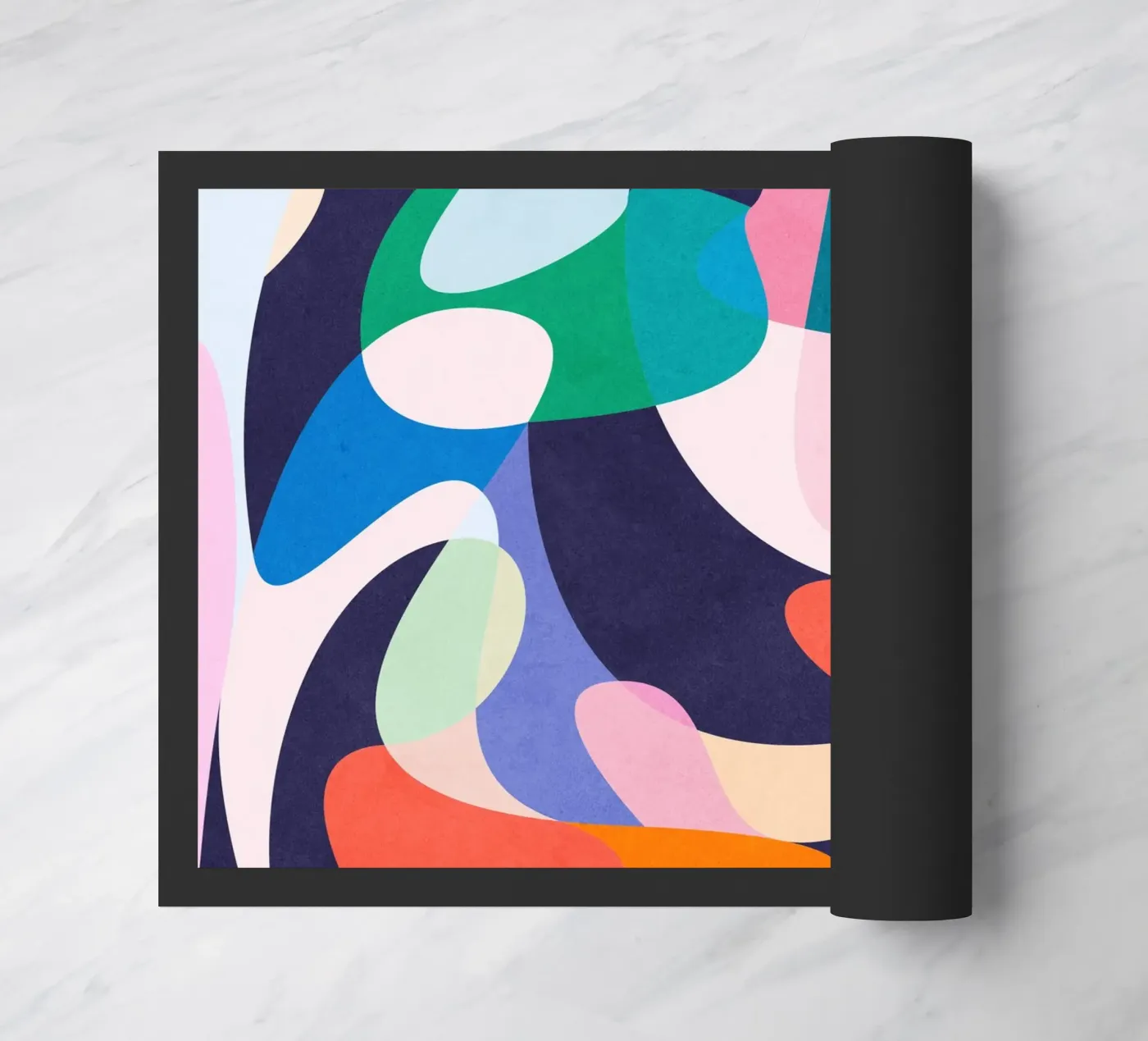 Slow dance doormat by Abstract Joy