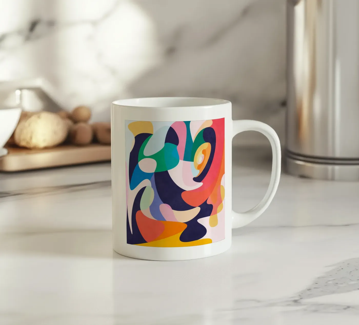 Slow dance ceramic mug by Lines Inside