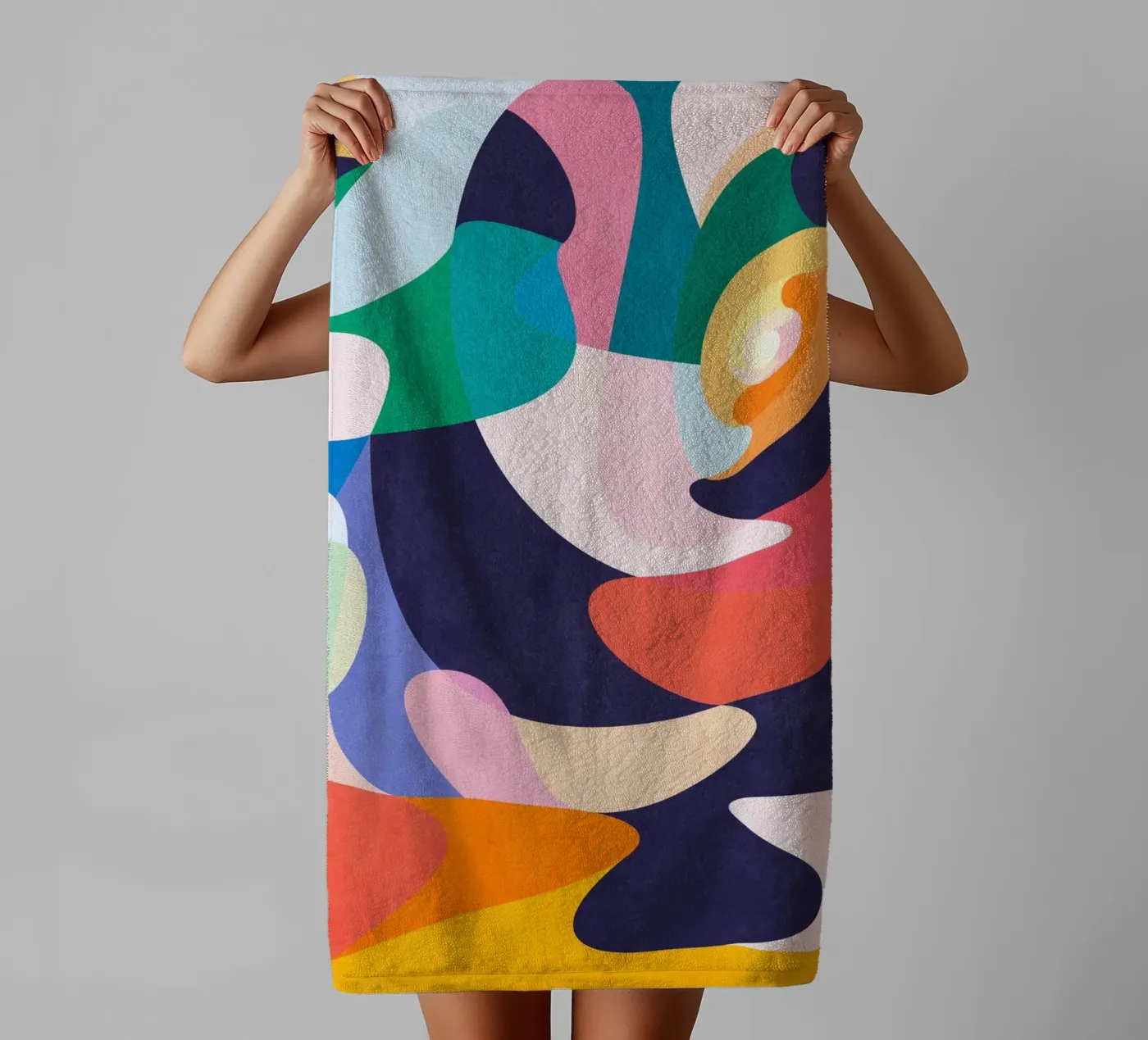 Slow dance badhanddoek van Abstract Joy