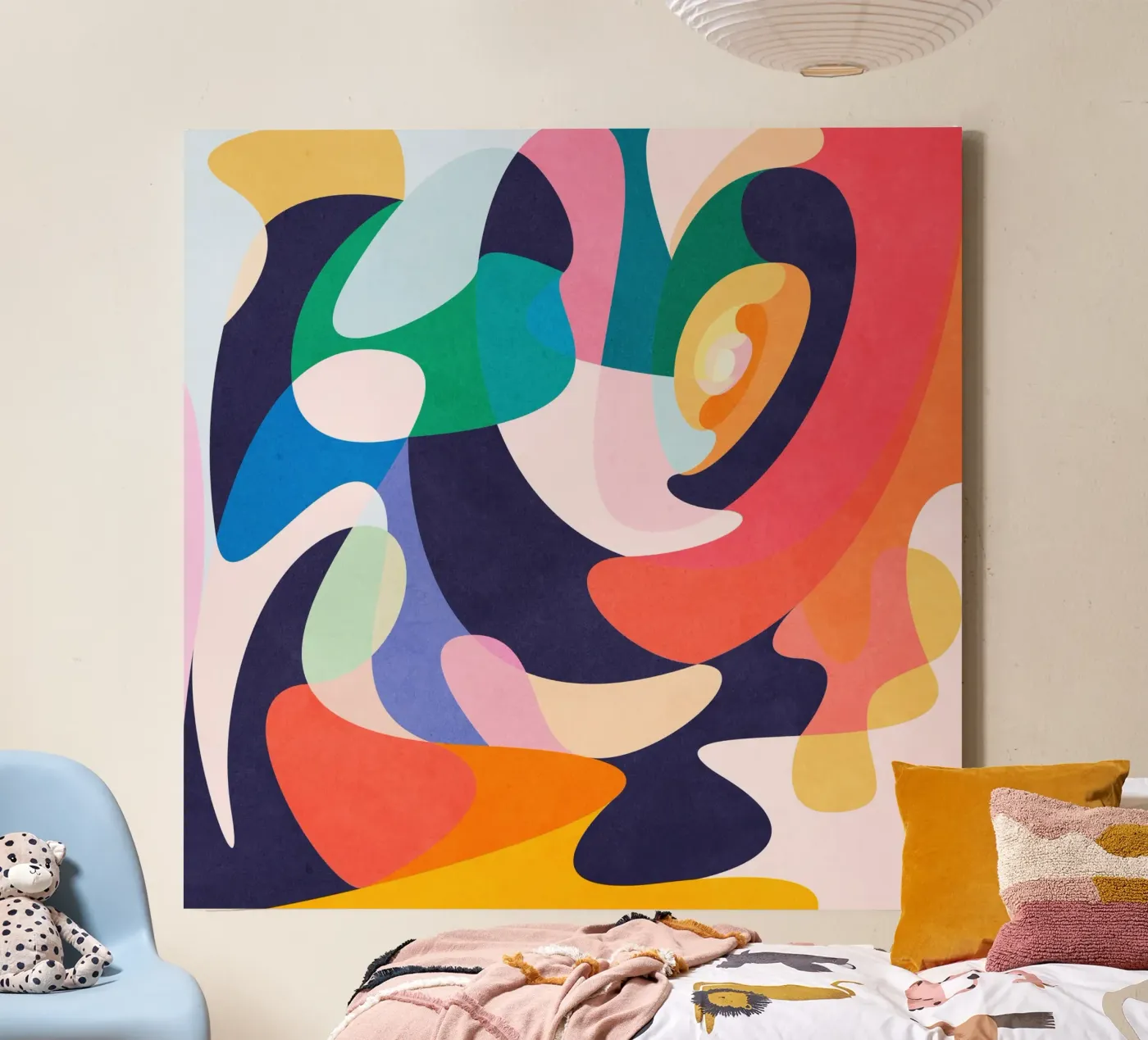 Slow dance canvas by Abstract Joy