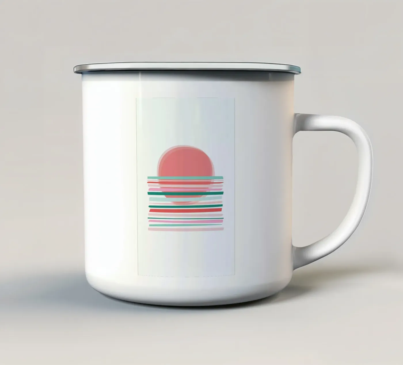 Sunset emaille mok van The Native State