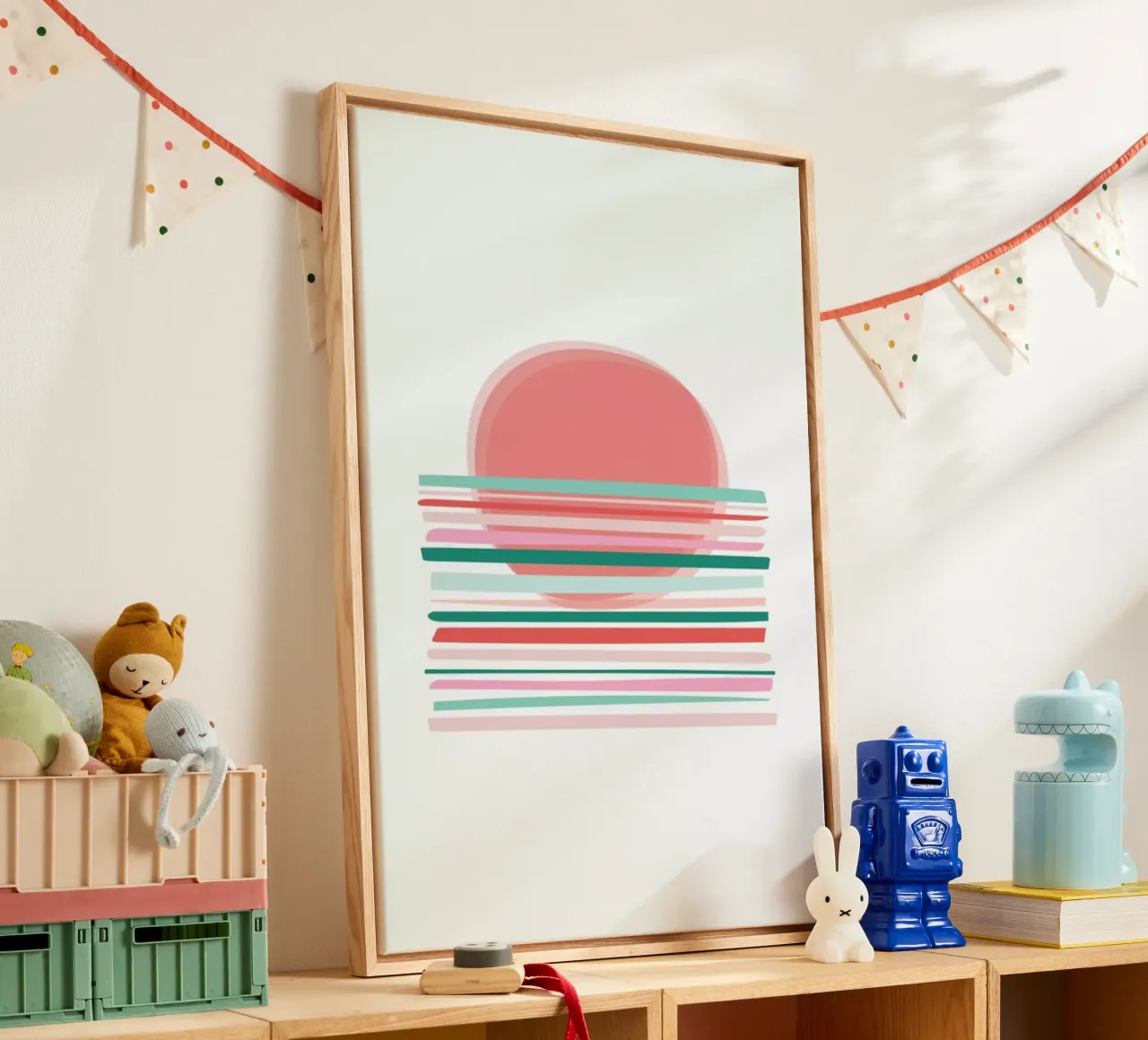 Sunset canvas with Floater frame by The Native State