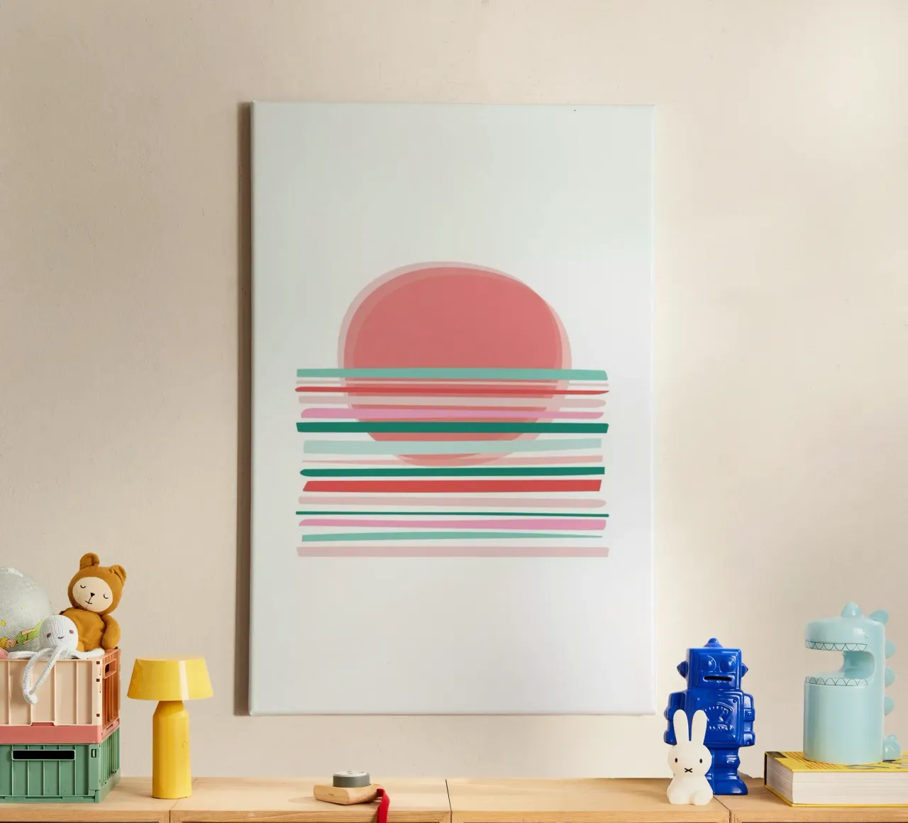 Sunset canvas with Floater frame by The Native State
