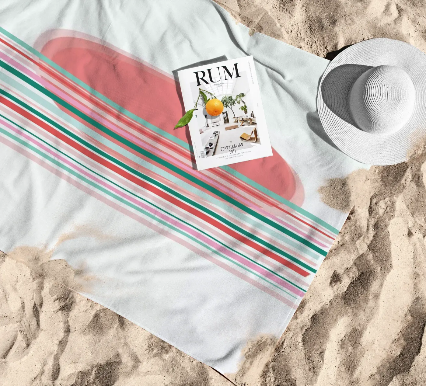 Sunset Strandtuch von The Native State